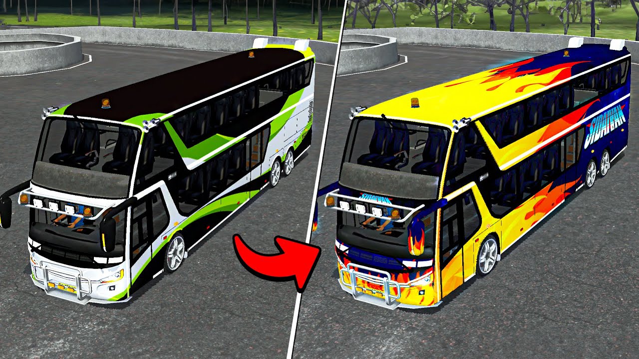 COBA BIKIN LIVERY BUS! (BUS SIMULATOR INDONESIA)