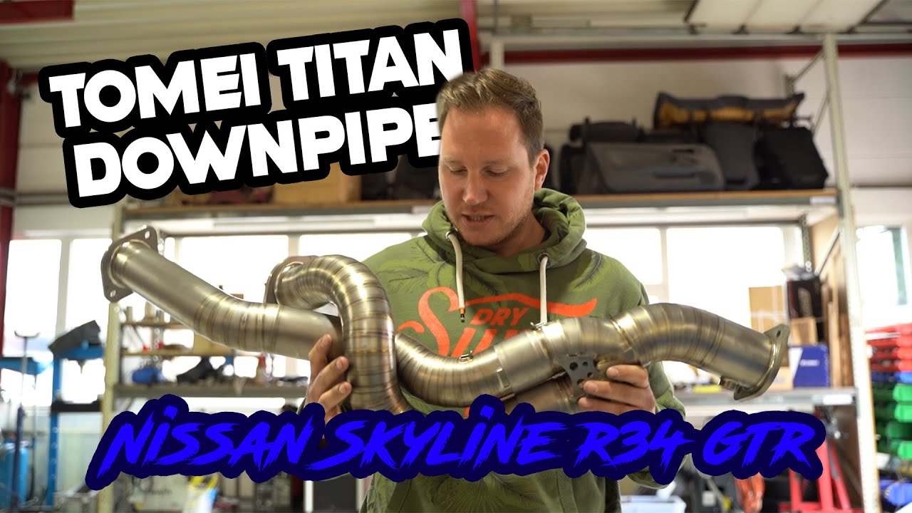 TJ-IMPORTS // Tomei Titan Downpipe für den R34 GTR