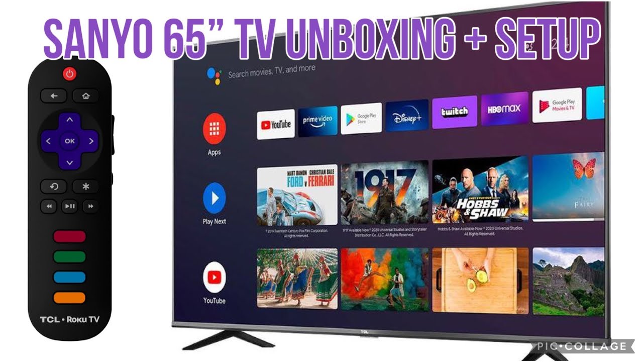 Unboxing Sanyo 65” TV unboxing + setup