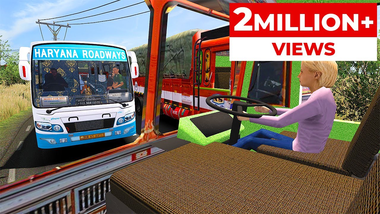 Haryana Roadways Bus Journey From Delhi to Kurukshetra | ETS2