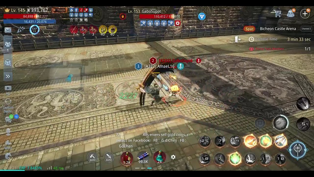 AmaeL16 vs GaboSupot 1v1 Arena PS gap?No problem baysik lng yan