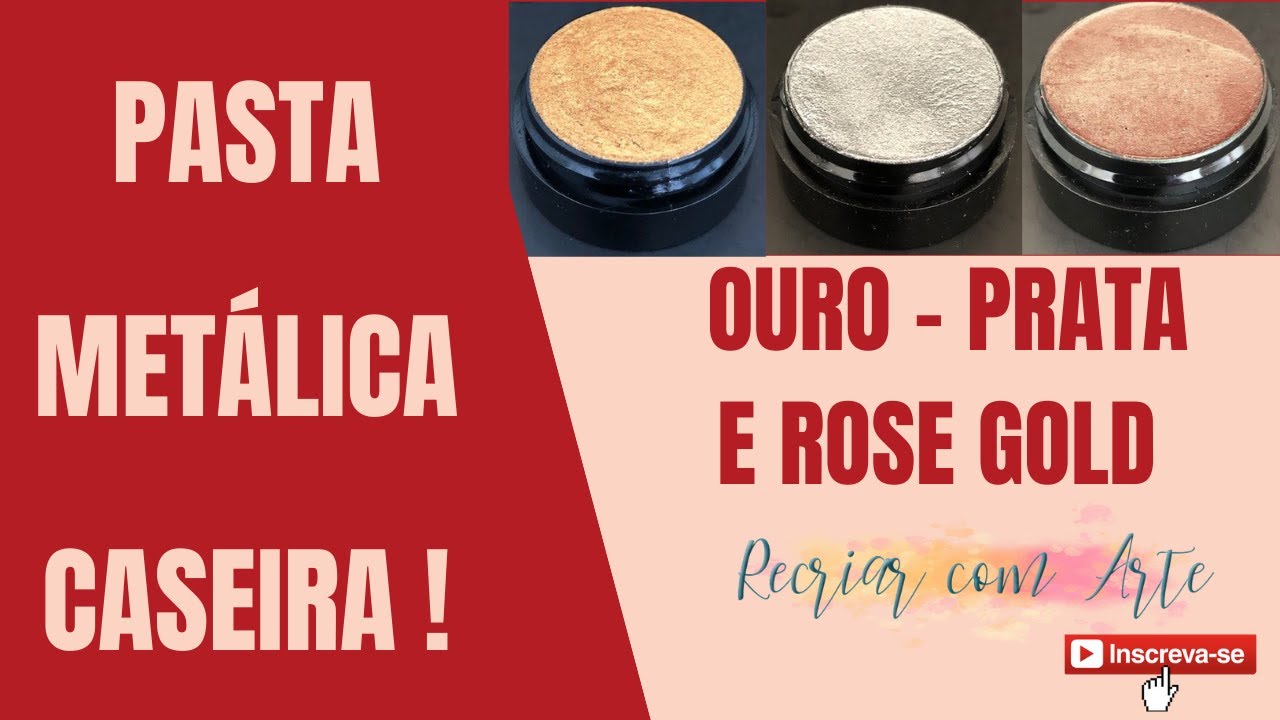 PASTA METÁLICA CASEIRA - DOURADA - PRATA E ROSE GOLD