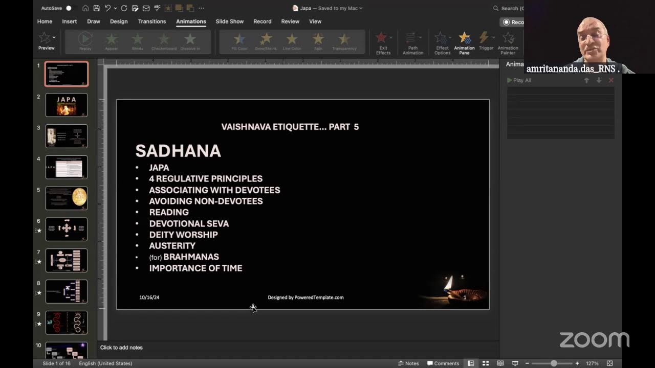 Vaishnava Etiquette Sadhana HG Amritananda pr