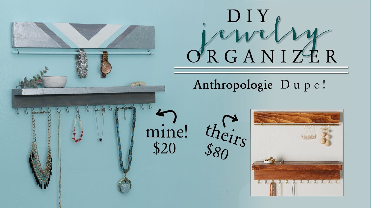 DIY Jewelry Organizer | DIY Anthropologie Decor