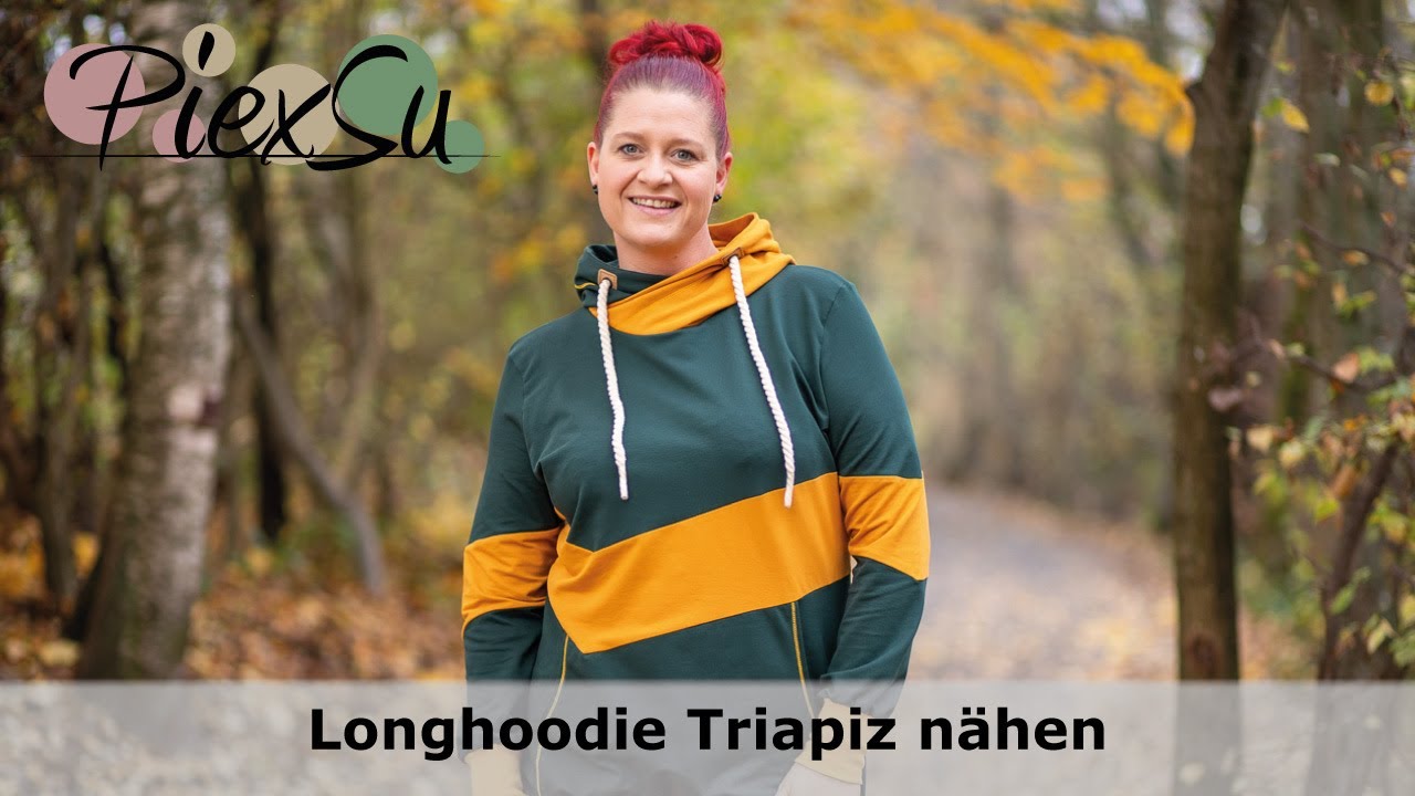 Videon&auml;hanleitung PiexSu Triapiz - Hoodie mit Teilung n&auml;hen