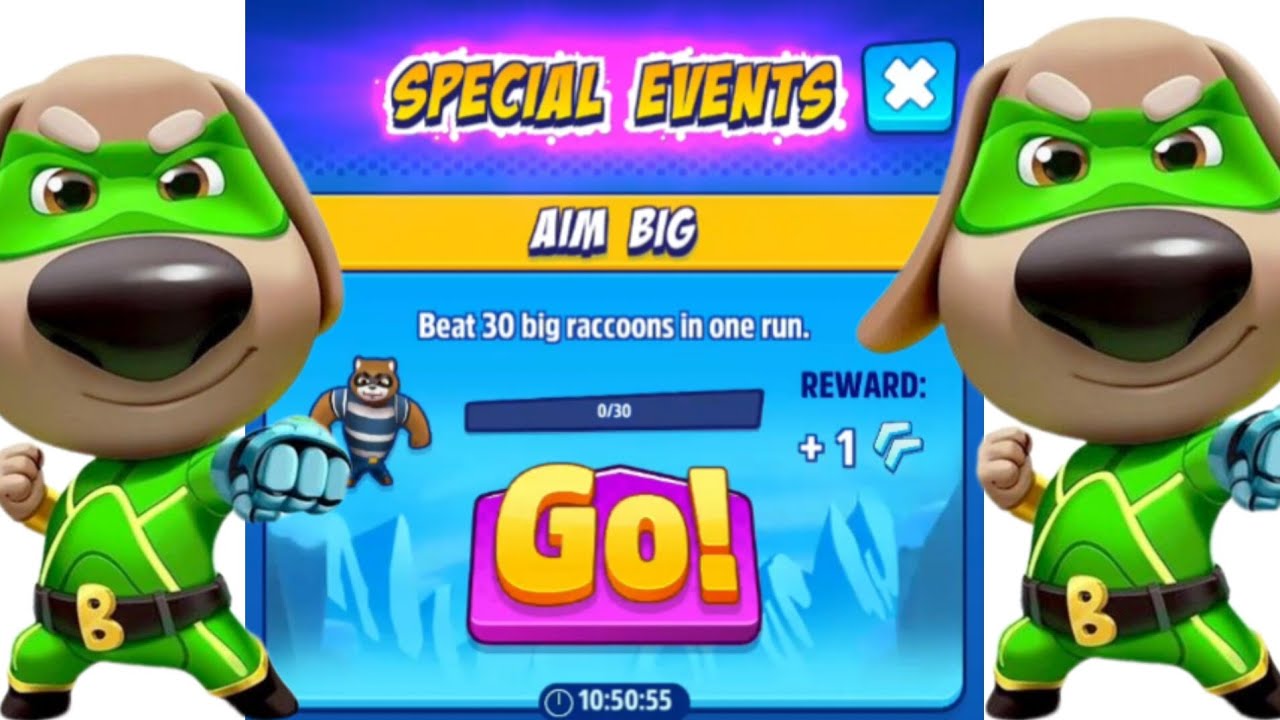 The Talking Tom Hero Dash Raccoon Challenge Is INSANE