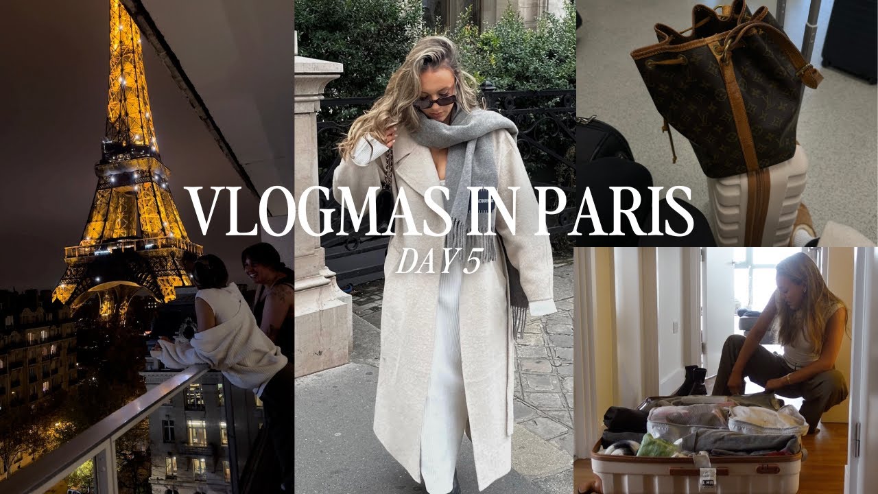 VLOGMAS DAY 5 | pack with me & girls trip to paris 🥐✨