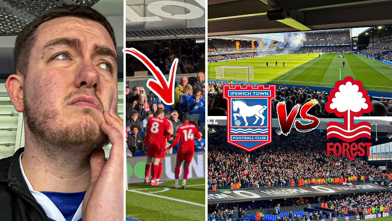 IPSWICH TOWN VS NOTTINGHAM FOREST | 2-4 | AWAY FANS ESCORTED & RELEGATION LOOMS AT PORTMAN ROAD!!!