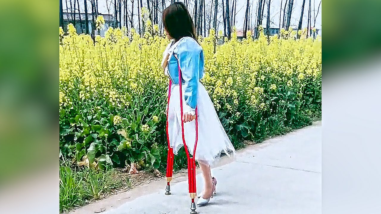 Gorgeous Polio Girl On High Heels #6