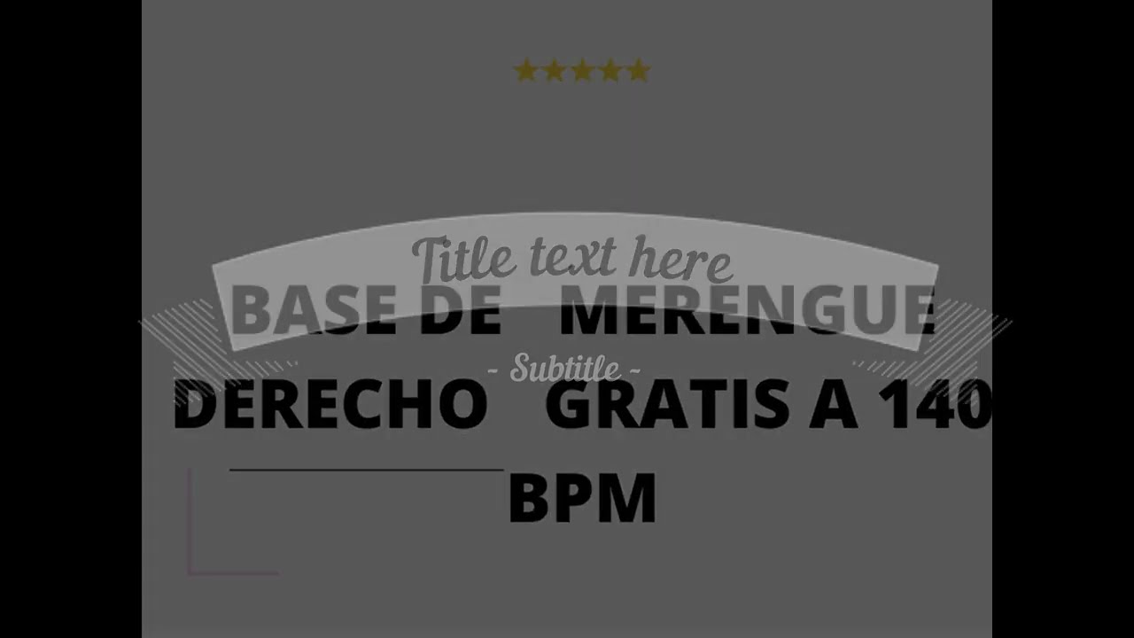 BASE DE MERENGUE DERECHO A 140 BPM