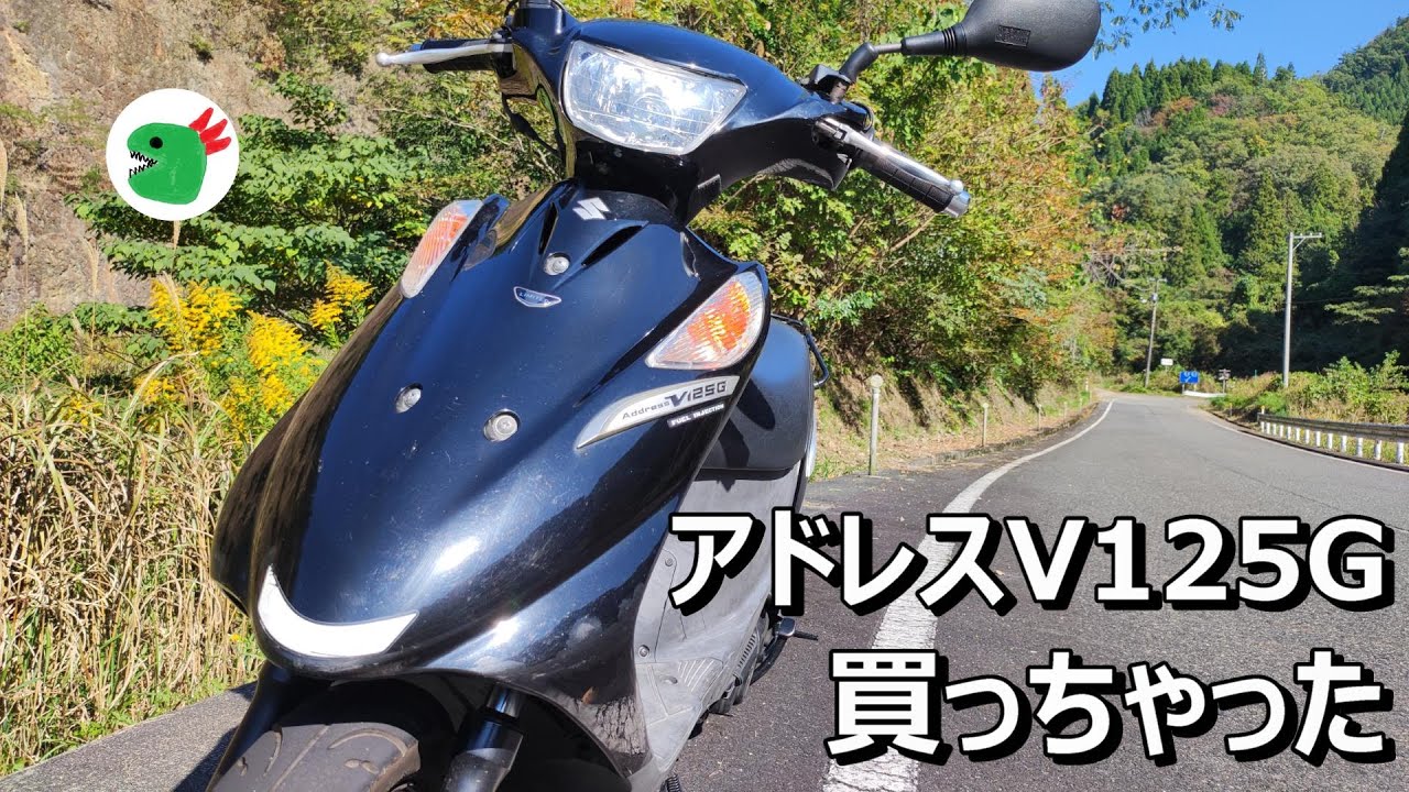 ヤフオクでアドレスV125Gリミテッドを購入！納車動画