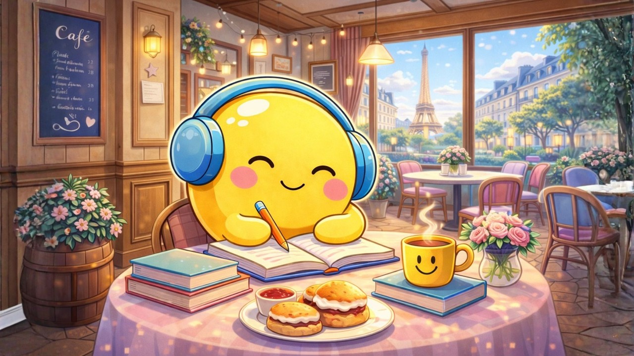 Study With Me in Paris  Violin Chill Café Focus | Smilo Daytime Stream