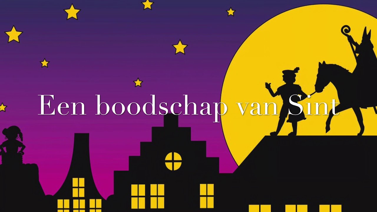 Een boodschap van de Sint!