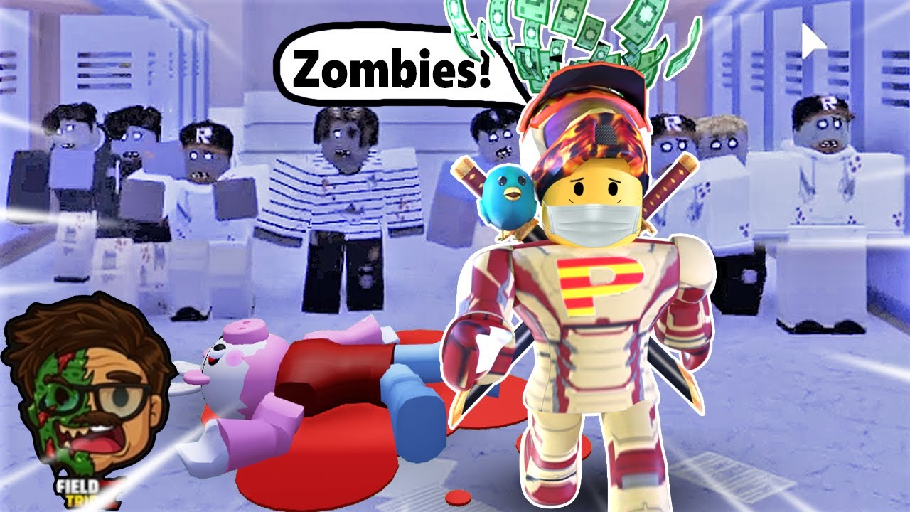 ROBLOX SCHOOL FIELD TRIP FULL OF ZOMBIES!! | Roblox Camping