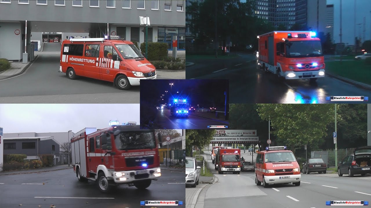 [Neujahrsvideo] Einsatzfahrzeuge in Essen (Zusammenschnitt)
