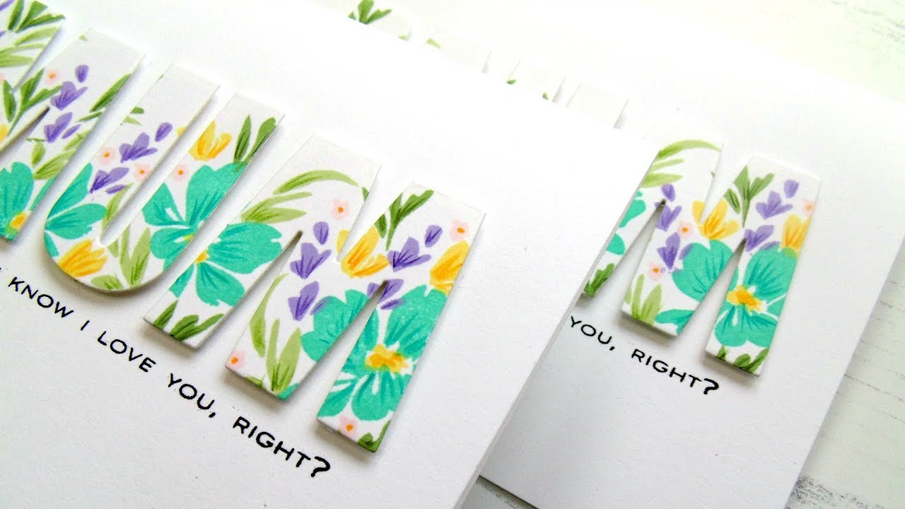 Lydia's Crafty Corner- Stamping On Die Cut Letters