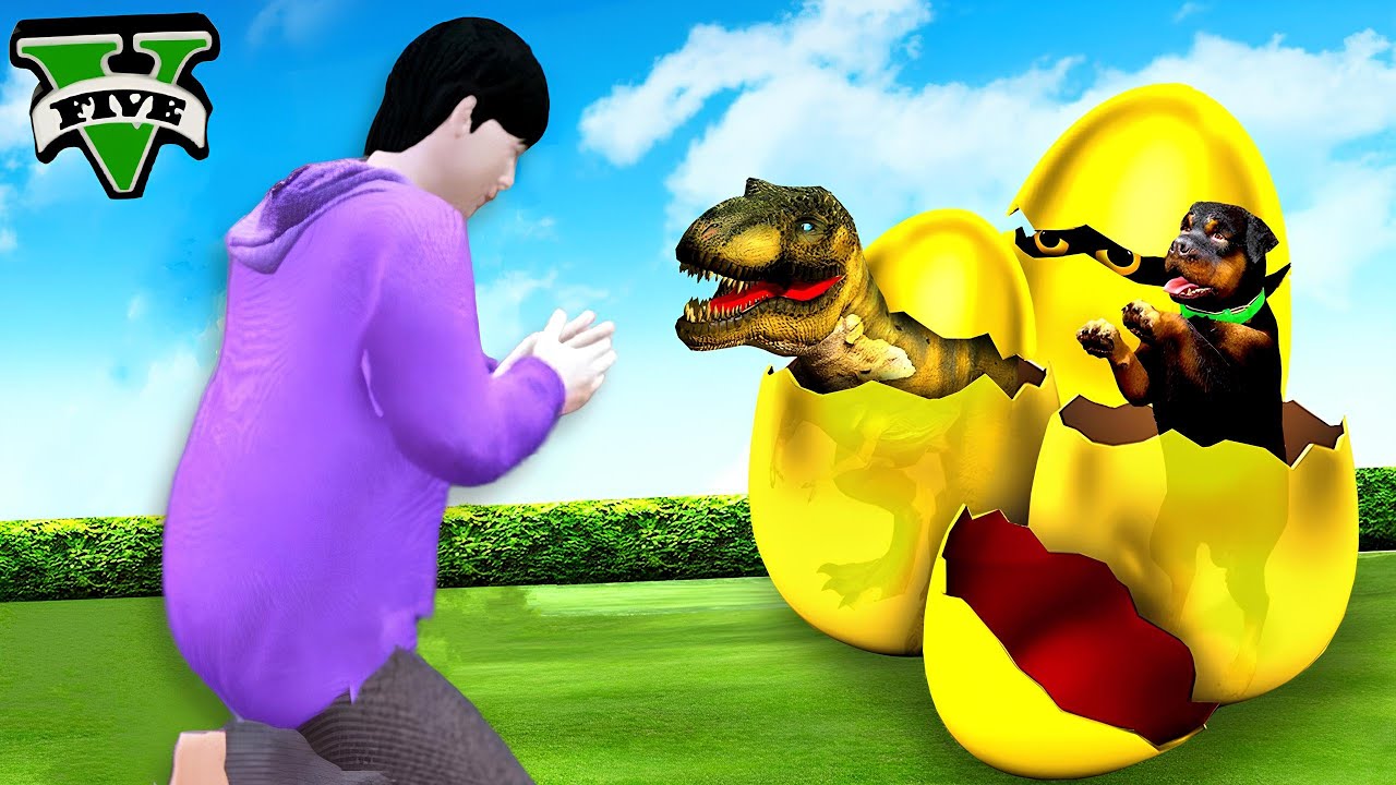 ကျွန်တော် Secret Animal Egg တွေကို ဖောက်ခဲ့တယ် | Hatching SECRET ANIMAL EGGS in GTA V