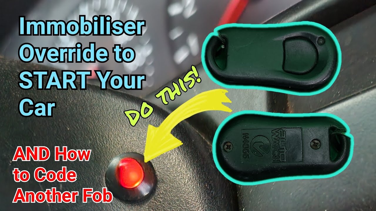 Как вручную обойти систему иммобилайзера Auto Watch, чтобы завести машину и добавить еще один брелок