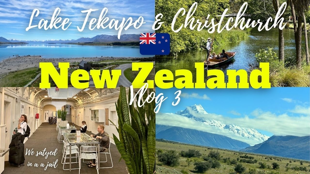 Road Tripping to Christchurch 🚗 | Lake Tekapo + Staying in a JAIL?! 😳 | New Zealand Vlog 3 🇳🇿