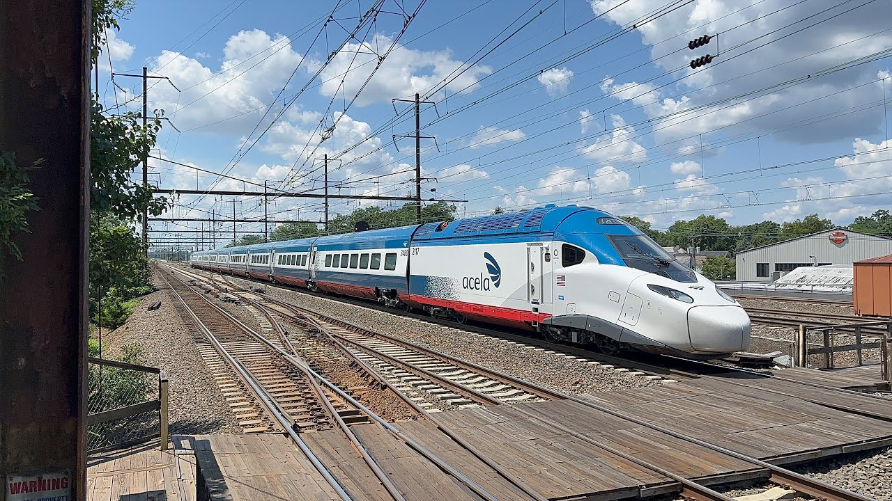 Amtrak Northeast Corridor Action @ Rahway, NJ w/ Avelia Liberty [Acela 2.0] Test Trains (7/21/25)