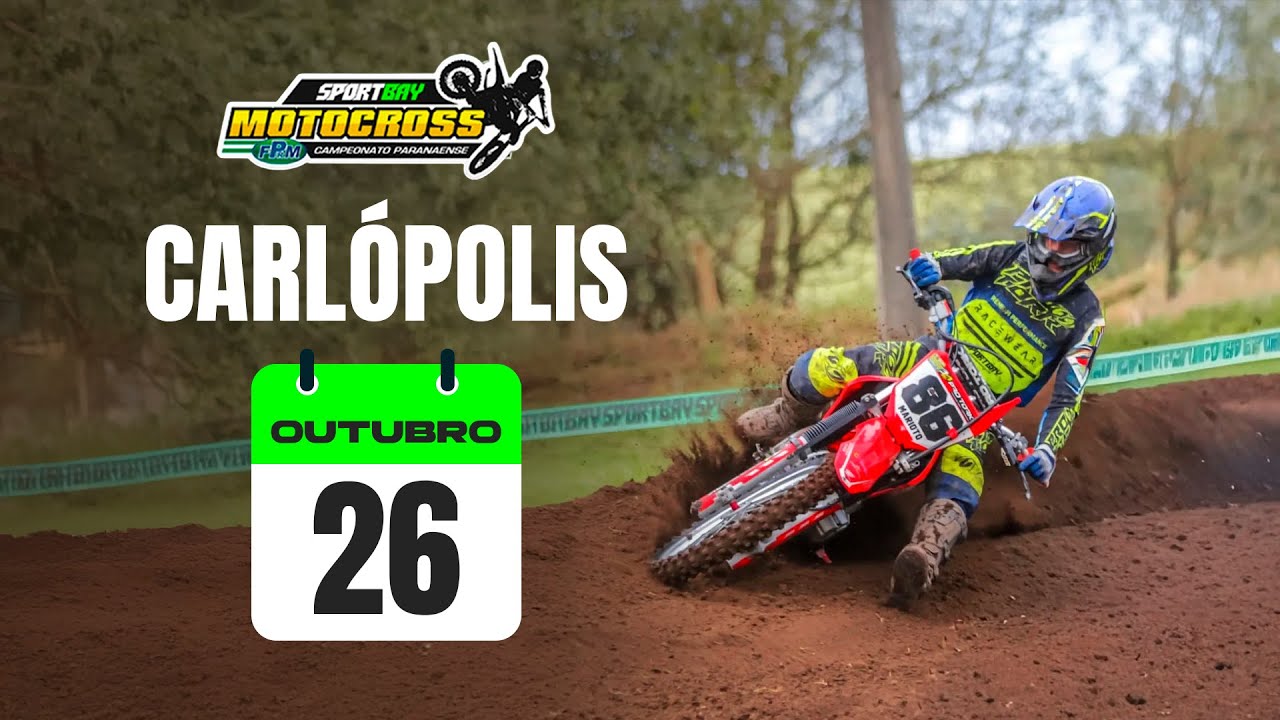 🟢(AO VIVO) SPORTBAY CAMPEONATO PARANAENSE DE MOTOCROSS - CARLÓPOLIS - DOMINGO 26/10