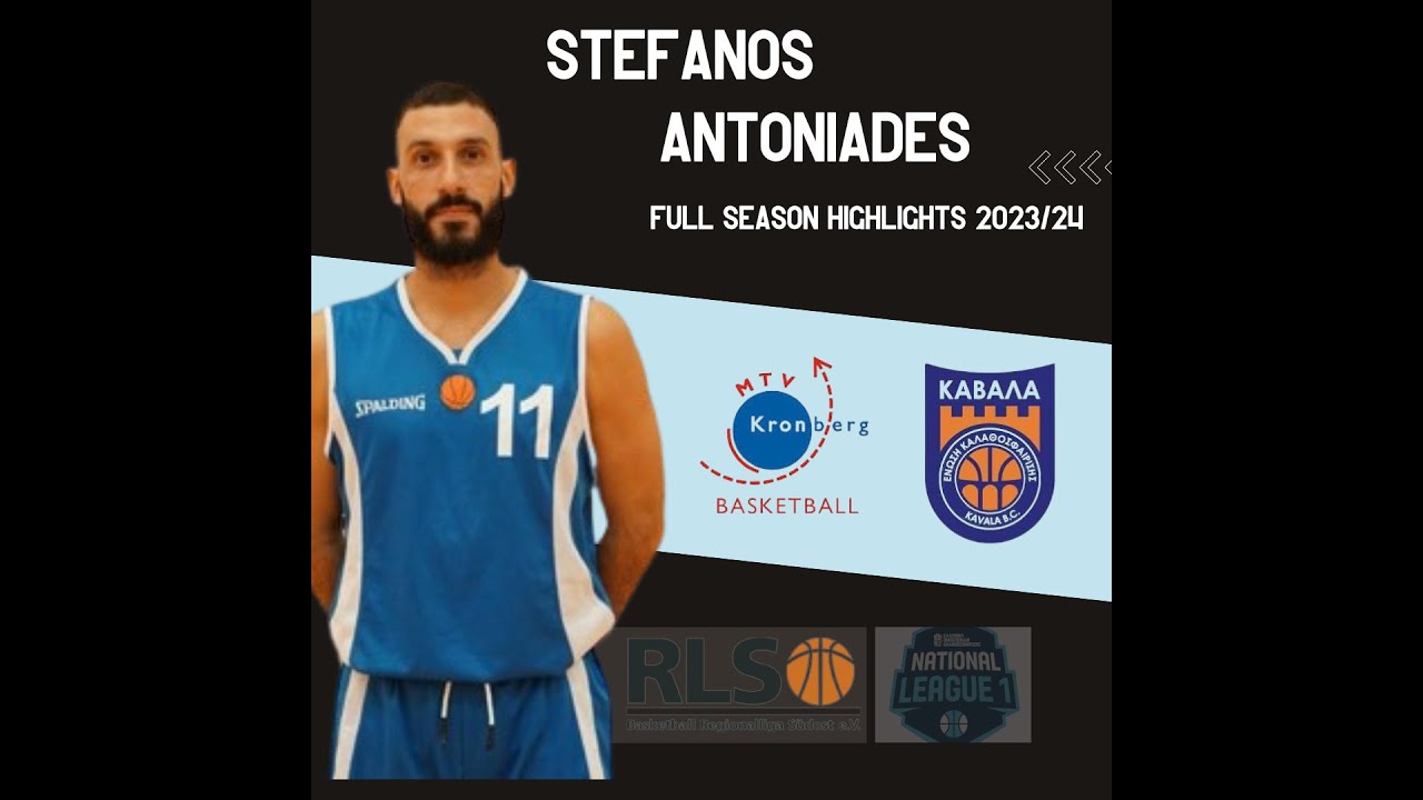 Pro player Stefanos Antoniades|2023-24 Season Highlights|2.Regionalliga (GE)/National League1(GR)