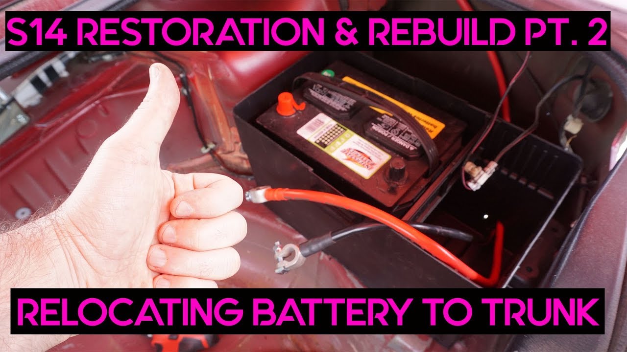 S14 240sx Restoration & Rebuild Pt. 2 (Battery Relocation)