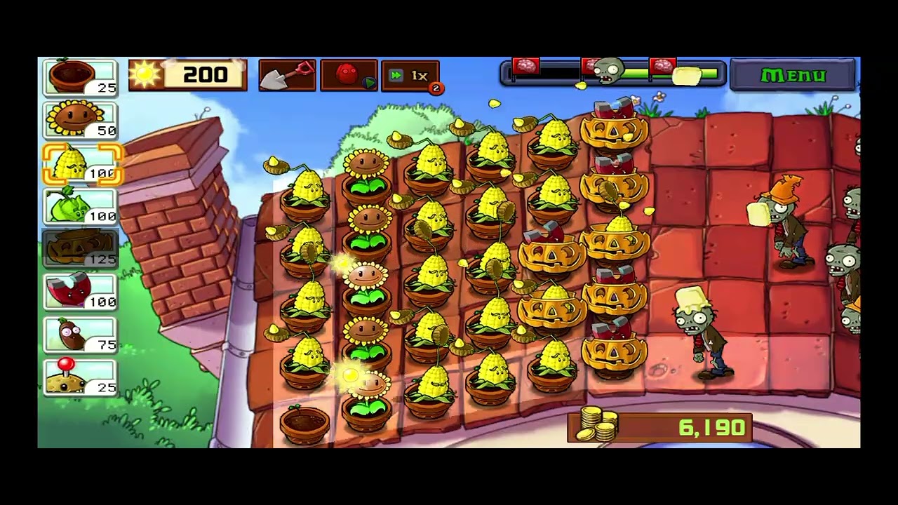 PVZ Adventure Continues – Roof: Day 4 | Full Gameplay