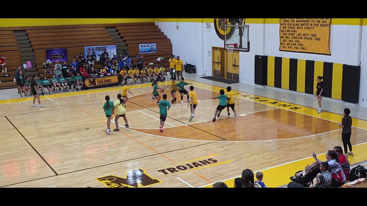 Central District Elementary Basketball Tournament - Mililani Ike vs Kipapa* (8‐14)