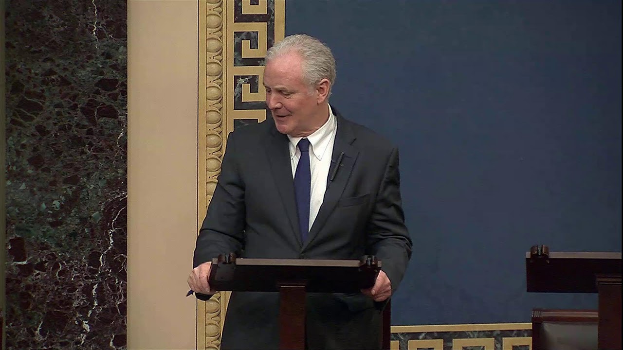 Ван Холлен выступил в Сенате и призвал республиканцев выделить средства на нужды TSA, FEMA и Бере...