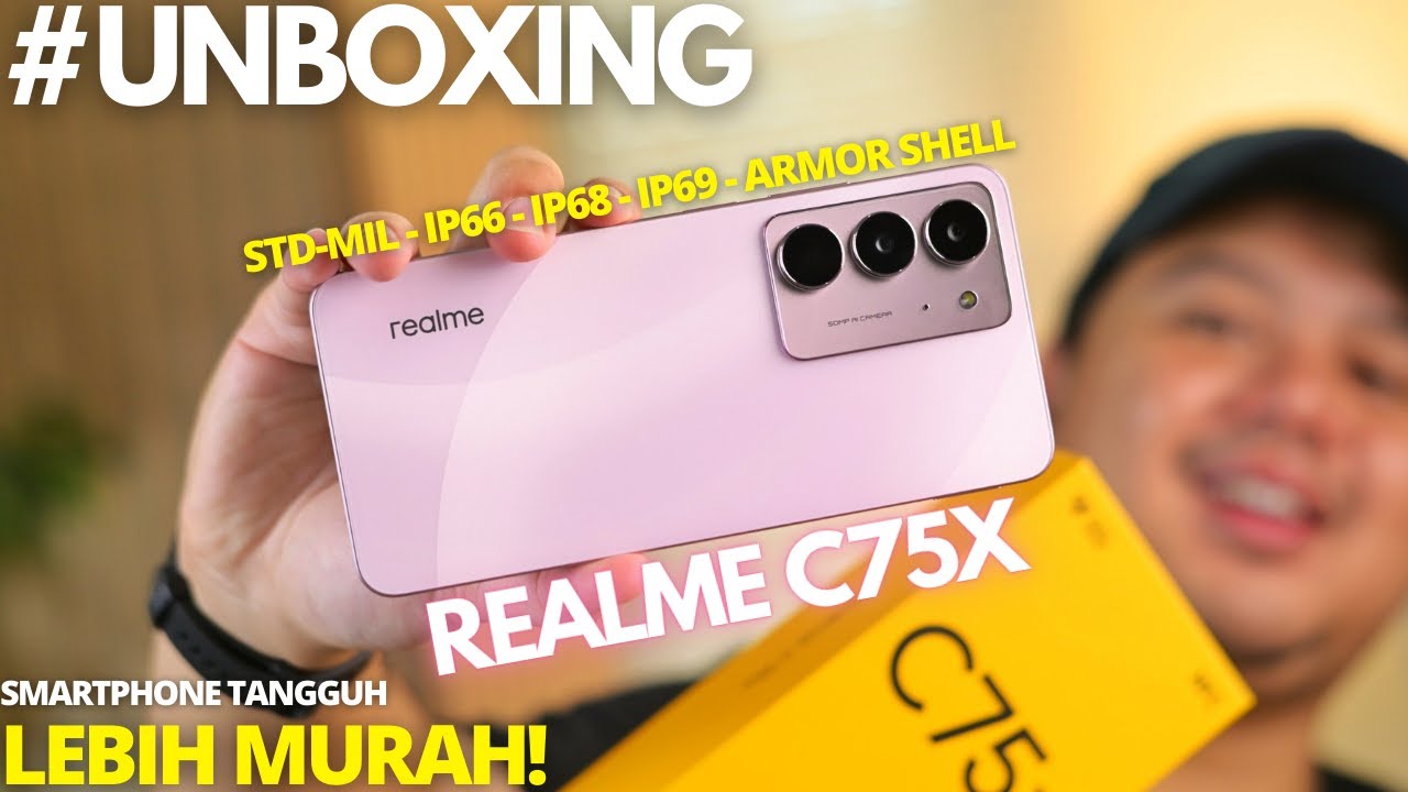 LEBIH MURAH?!🔥 UNBOXING Realme C75X Indonesia, Smartphone PERDANA Realme di Tahun 2025!