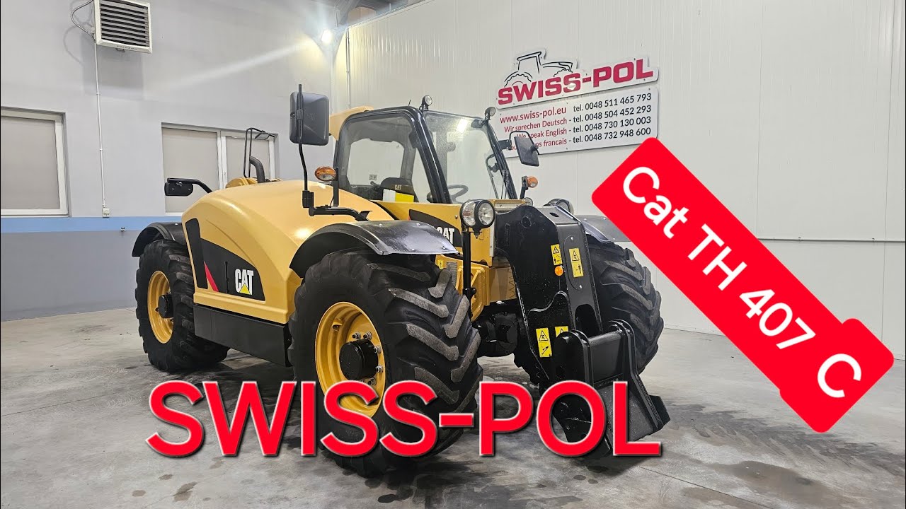 Cat TH 407 C SWISS-POL Maszyny Rolnicze Wyczółki 90 08-140 Mordy