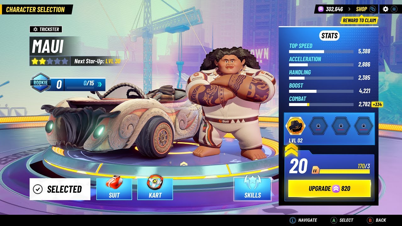 Disney Speedstorm Maui Gameplay 🌺 Xbox Series X - Mid-season character