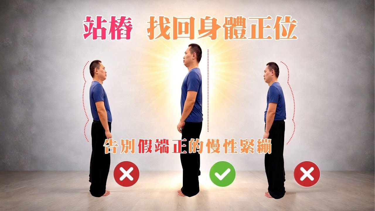 站樁找回身體正位，告別「假端正」的慢性緊繃｜站樁不是「罰站」！這樣做練出真正的鬆沉勁｜Zhan Zhuang ｜Standing Meditation｜縱橫太極｜無極樁