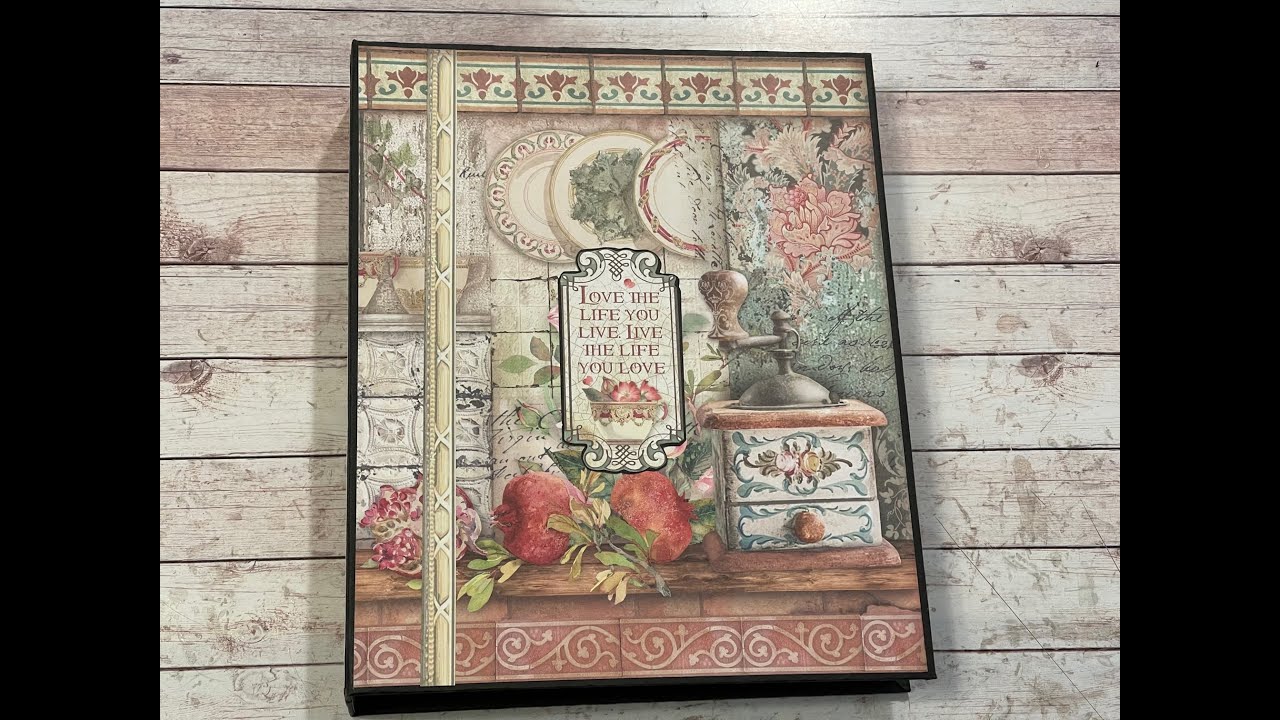 LARGE ALBUM TUTORIAL PT 1 STAMPERIA CASA GRANADA / SHELLIE GEIGLE - J&S HOBBIES AND CRAFTS