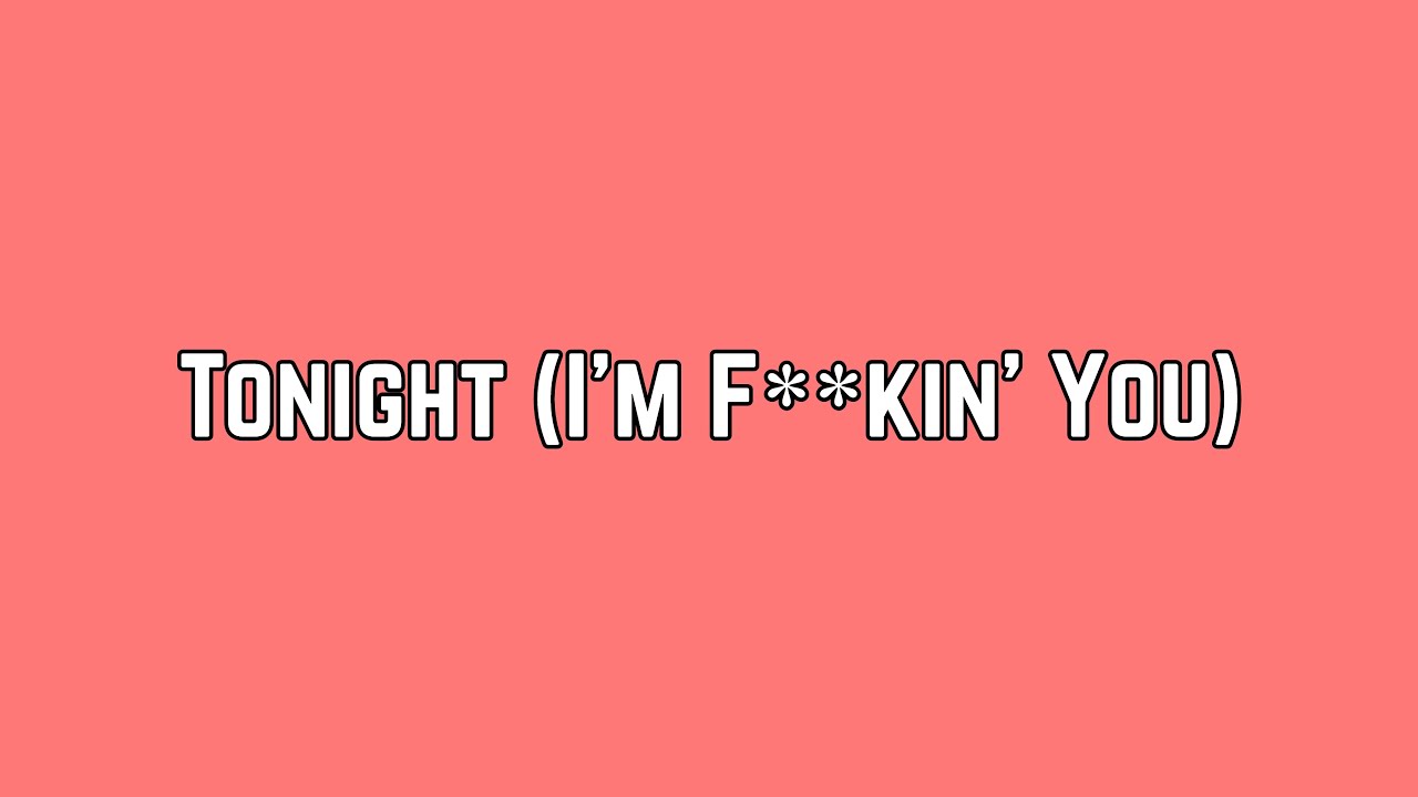 Enrique Iglesias - Tonight (I'm F**kin' You) ft. Ludacris & DJ Frank (Lyric Video)
