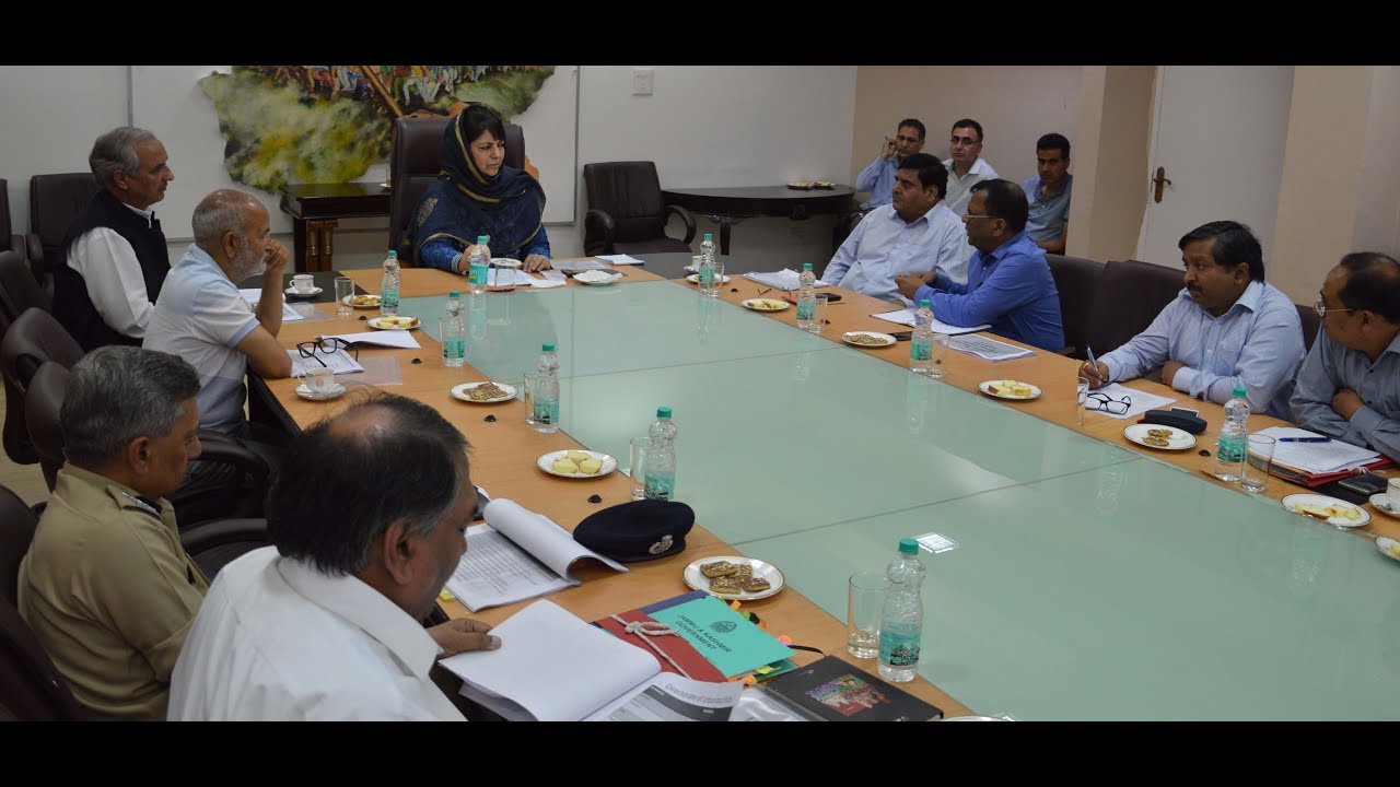 Mehbooba Mufti chairs 6th meeting of State Disaster Management Authority