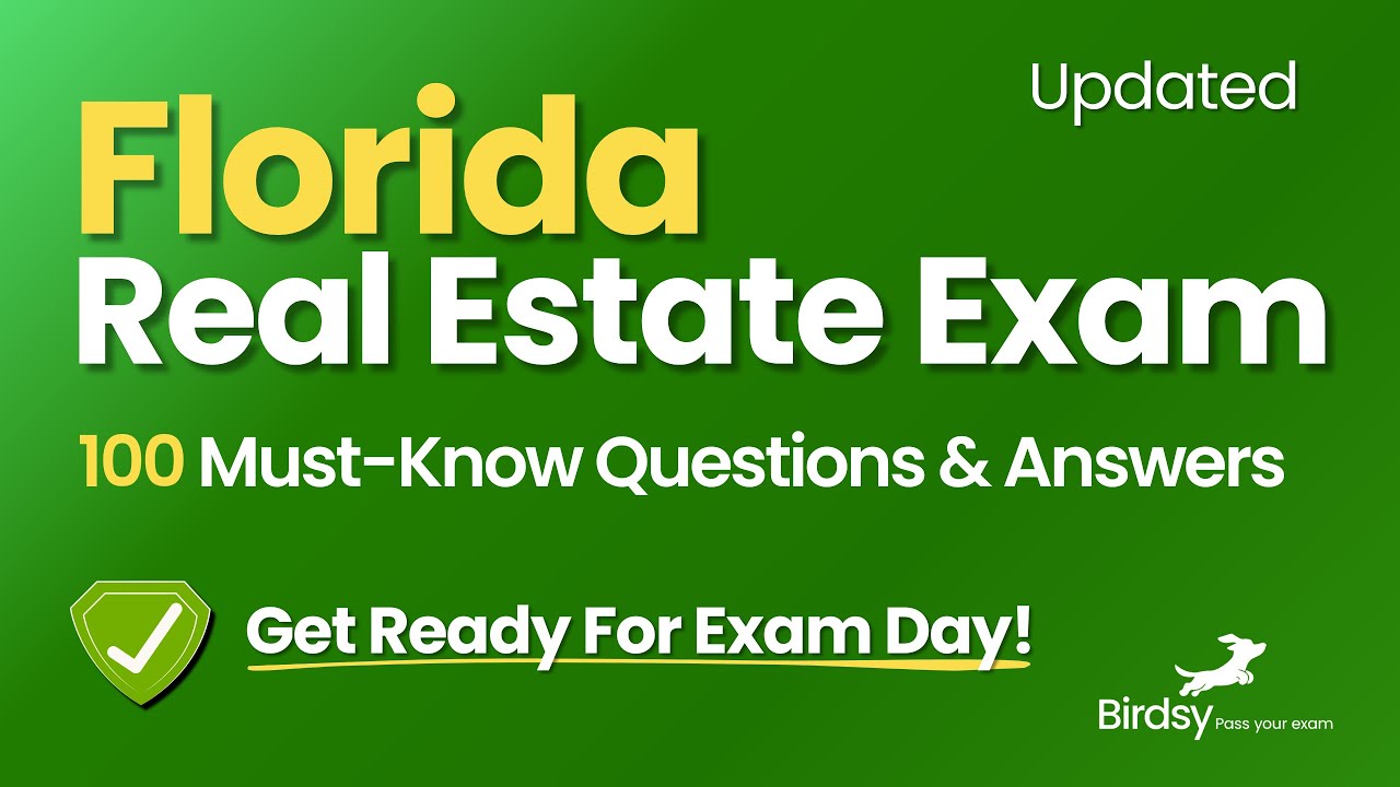 ✅ Pass Your Florida Real Estate Exam with This 100-Question Review!