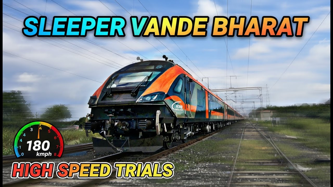Sleeper Vande Bharat Express 180 Kmph High Speed Trials | 2nd Rake | Indian Railways