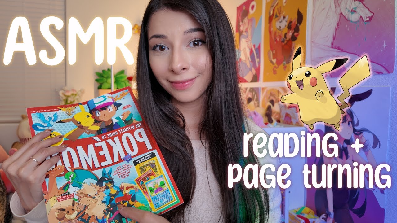 ASMR 📖  Pokemon Day History from a Magazine 📖 Reading to help you drift off