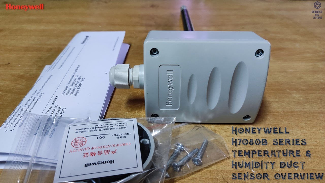 Канальный датчик температуры и влажности Honeywell серии H7080B | Полные технические характеристи...
