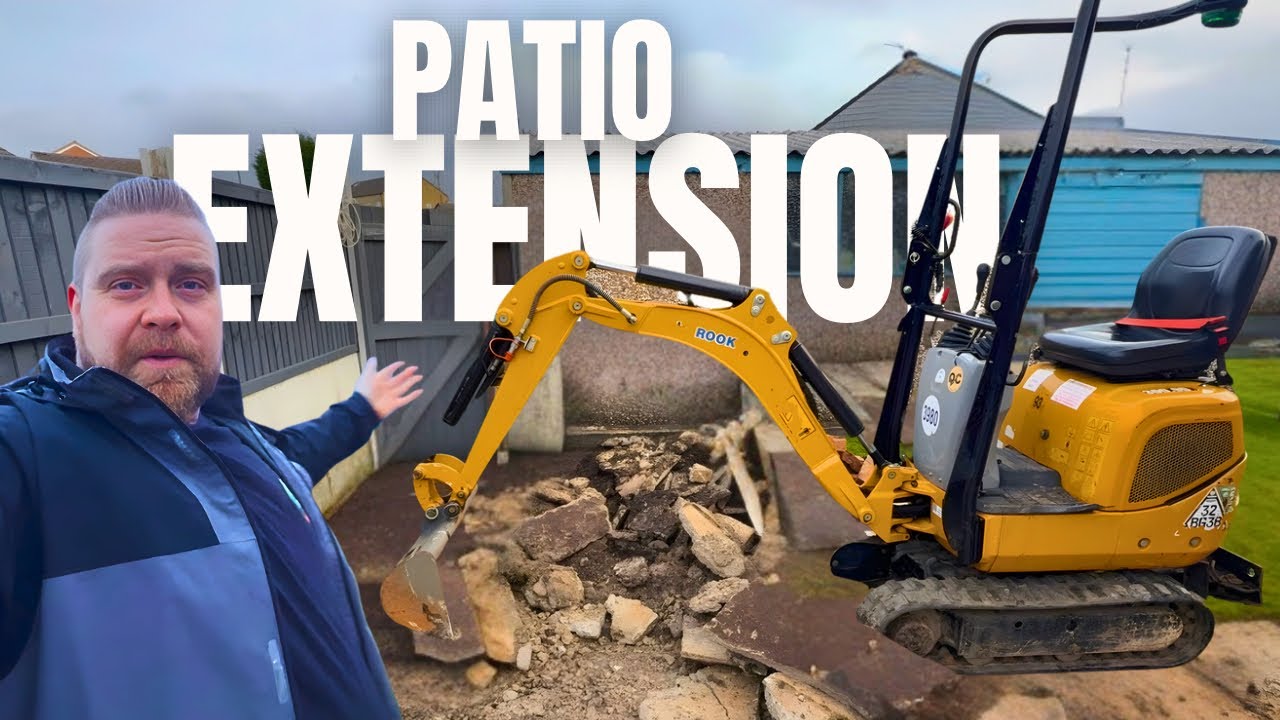 Indian Stone Patio Extension Prep | Full Garden Rip Out