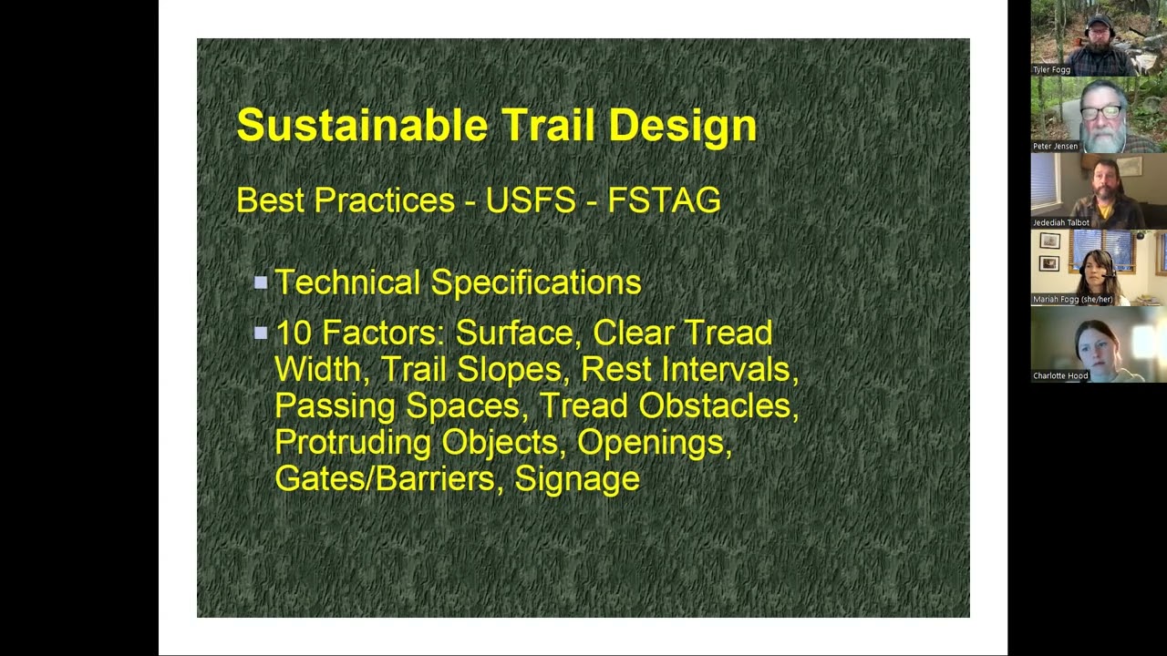Accessible Trails Discussion Part II: Building, Modification & Maintenance