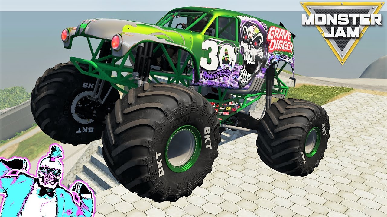 Monster Jam Steel Titans 2 и BeamNG Drive: фристайл, гонки и аварии #2