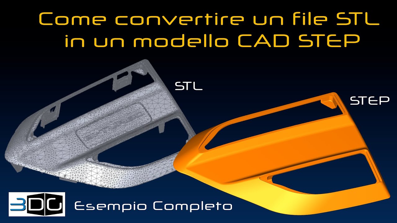 Come si fa il Reverse Engineering | Esempio completo STL → STEP di un modello di media complessità