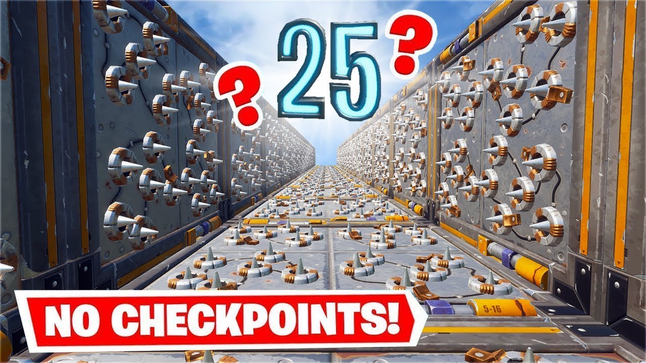 He made me a 25 Level NO Checkpoint Deathrun... (Fortnite Creative)