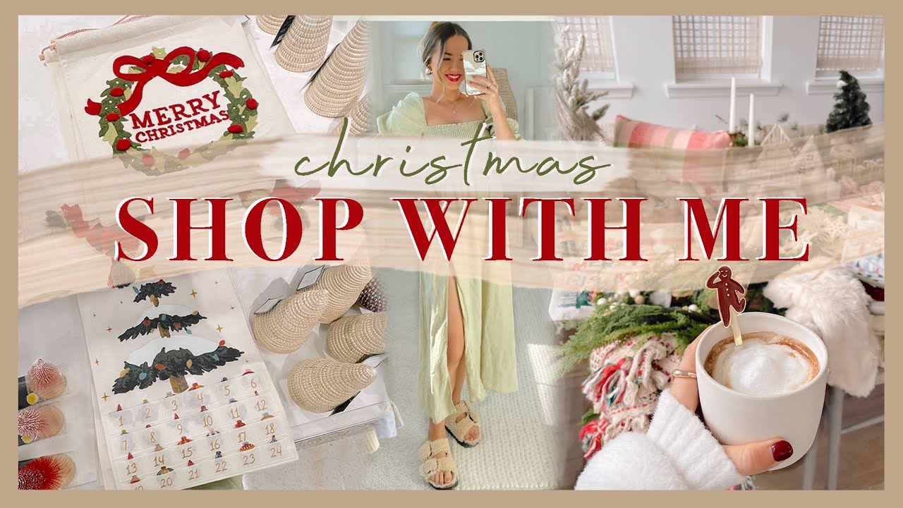 CHRISTMAS SHOP WITH ME | Target, HomeGoods, Hobby Lobby, Kirkland's, & a full decor haul! 🎄✨