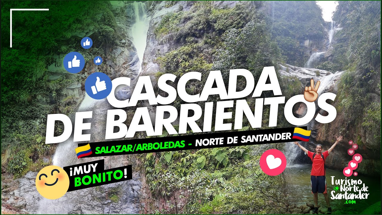 ᐈ Cascada de Barrientos ✅ 【 ARBOLEDAS - SALAZAR 】  Norte De Santander 🔴⚫ COLOMBIA 🇨🇴