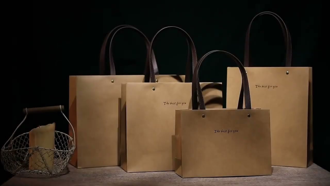 Customize logo luxury shopping paper bag