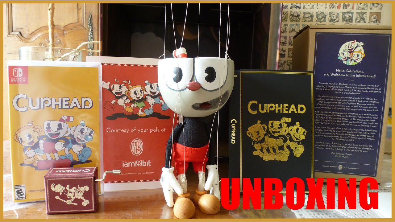 Unboxing Cuphead Édition Collector Switch Iam8bit FR